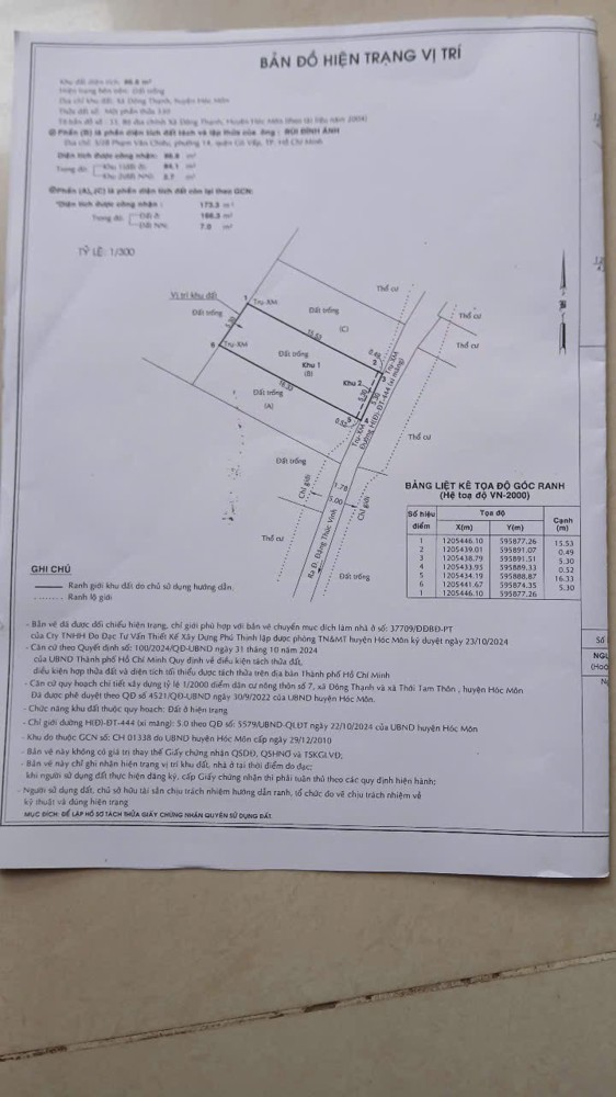 Chính Chủ Cần Bán Nhanh Lô Đất Đẹp Tại Xã Đông Thạnh, Huyện Hóc Môn, Tphcm