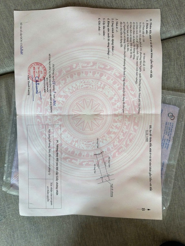 1,x TỶ – LÔ ĐẤT ĐẦU TƯ NGÕ 25 TƯ THUỶ, CÁCH ĐƯỜNG 402 CHỈ 30M – NGUỒN HÀNG HIẾM KHU DƯƠNG KINH