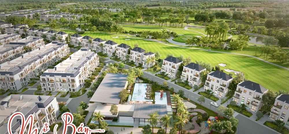 Dinh thự Long Biên Golf Villas - Diện tích từ 218m - 545m2, 2 mặt tiền 15m, chân cầu Trần Hưng Đạo