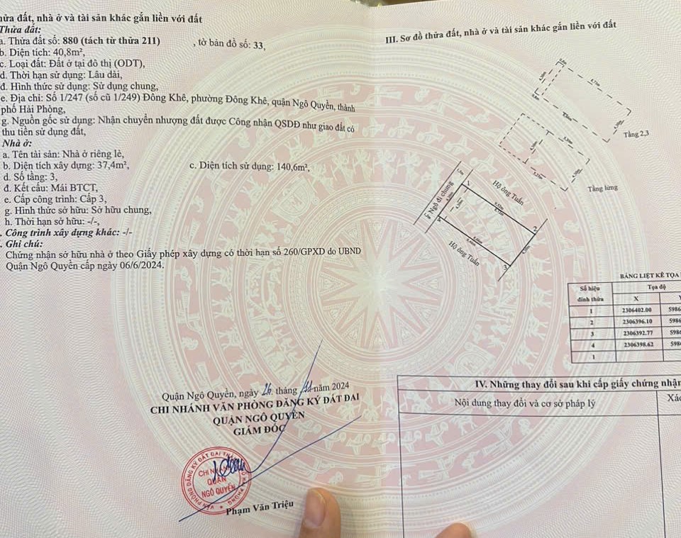 Bán Nhà 4 Tầng Xây Mới Độc Lập Gần Mặt Đường Đông Khê, Hải Phòng – Kiến Trúc Tân Cổ Điển Châu Âu