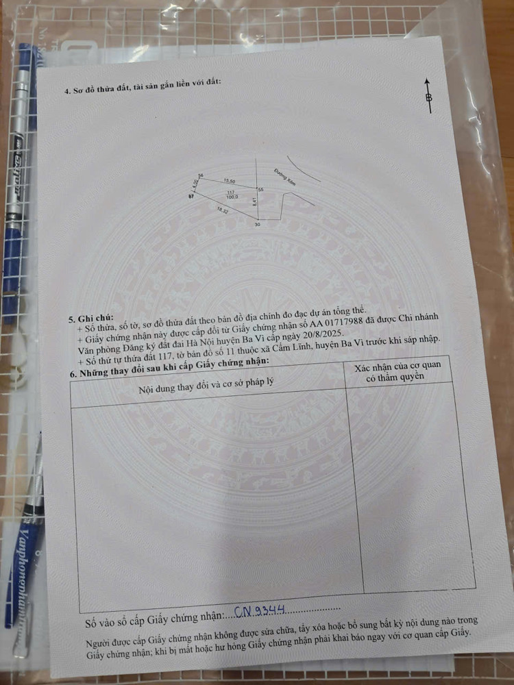 GIÁ GIẢM SỐC CHỈ 3XX TRIỆU-BÁN ĐẤT CẨM LĨNH, BA VÌ, HÀ NỘI