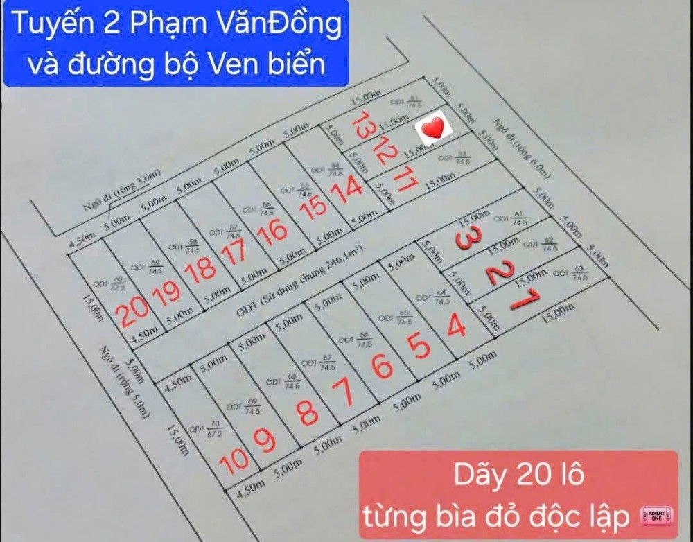 1,6XX TỶ – LÔ ĐẤT NGUYỄN HUỆ NAM ĐỒ SƠN – GẦN KCN ĐỒ SƠN – KẾT NỐI ĐƯỜNG VEN BIỂN  ZALO 0567 222 555