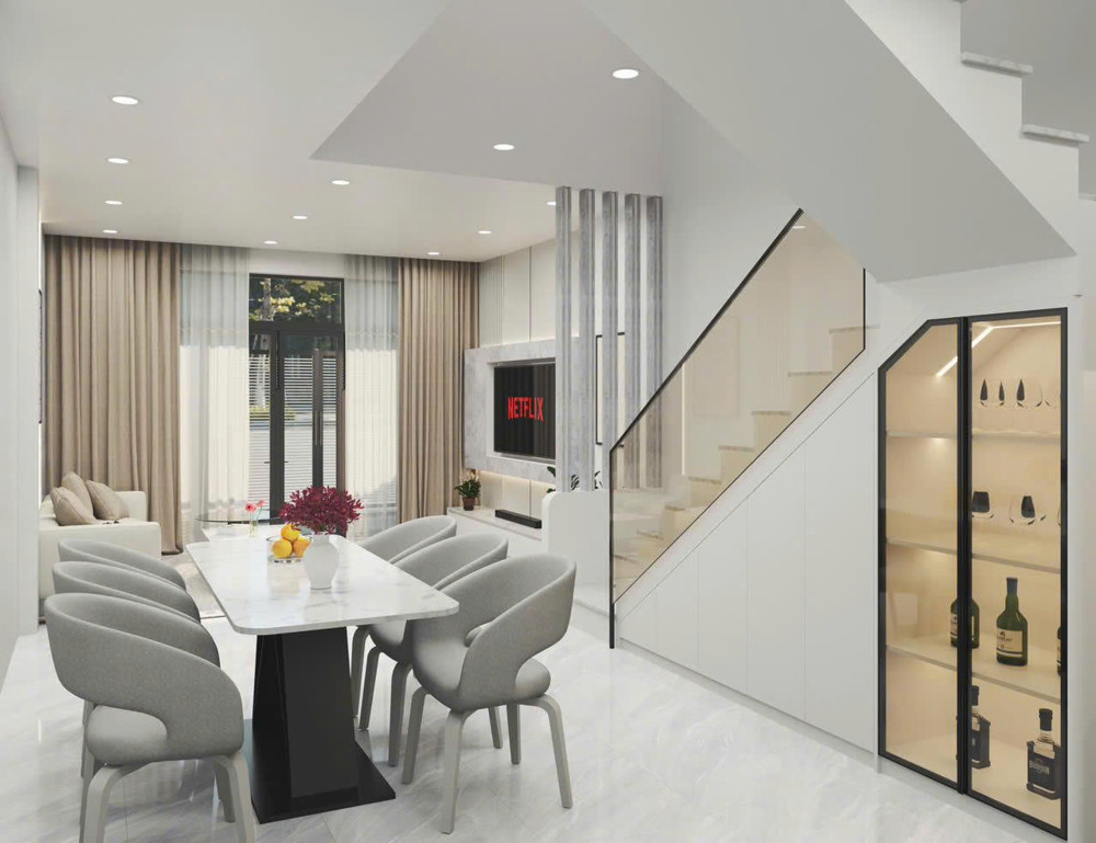 Nhà đẹp 2 tầng 2 mặt tiền hẻm ô tô Hải Đức – Full nội thất – Giá 4,5 tỷ