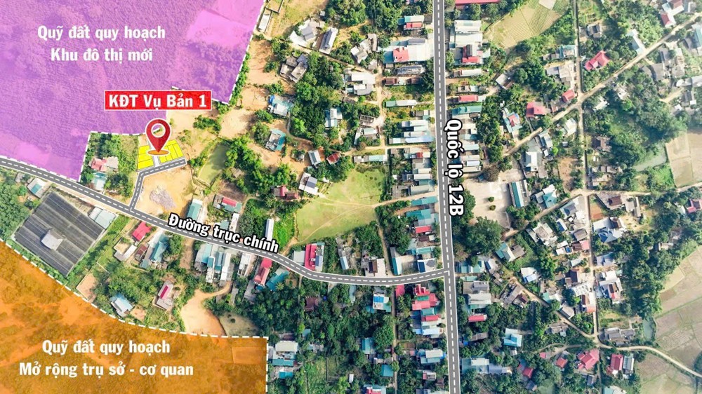 Chỉ 450 triệu Lô đất Thị Trấn 100m2 , Full thổ cư, SỔ ĐỎ công chứng ngay