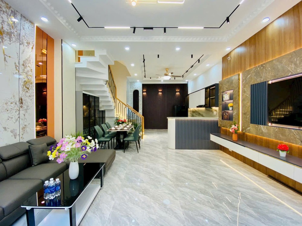 60.8m2, BÁN NHÀ ĐẸP 3 TẦNG XÂY MỚI, 4PN, HXH, PHAN HUY ÍCH, P12 GÒ VẤP, 6 TỶ x còn bớt