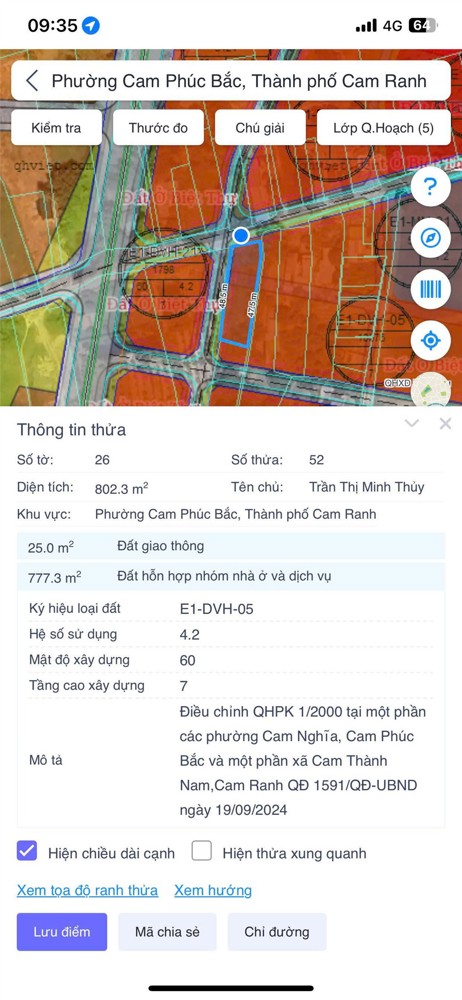 Đầu Tư Sinh Lời - Bán Lô Đất Mặt Tiền Đường Lê Thánh Tông, Bắc Cam Ranh, Khánh Hòa