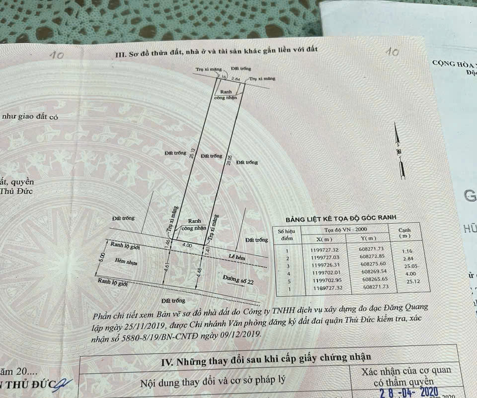 Bán Lô Đất Mặt Tiền Hẻm 8M Đường 22 Linh Đông Thành Phố Thủ Đức