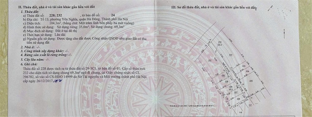 Đất Đẹp - Giá Tốt - Bán 3 Lô Đất Tiềm Năng Tại Phường Yên Nghĩa Hà Đông, Hà Nội
