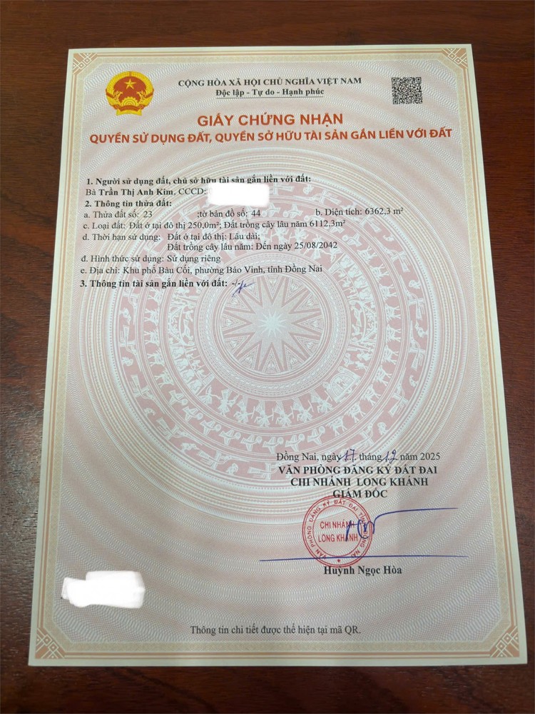 Đất Chính Chủ- Giá Đầu Tư Cần Bán Nhanh Lô Đất Tại Phường Bảo Vinh, Tỉnh Đồng Nai