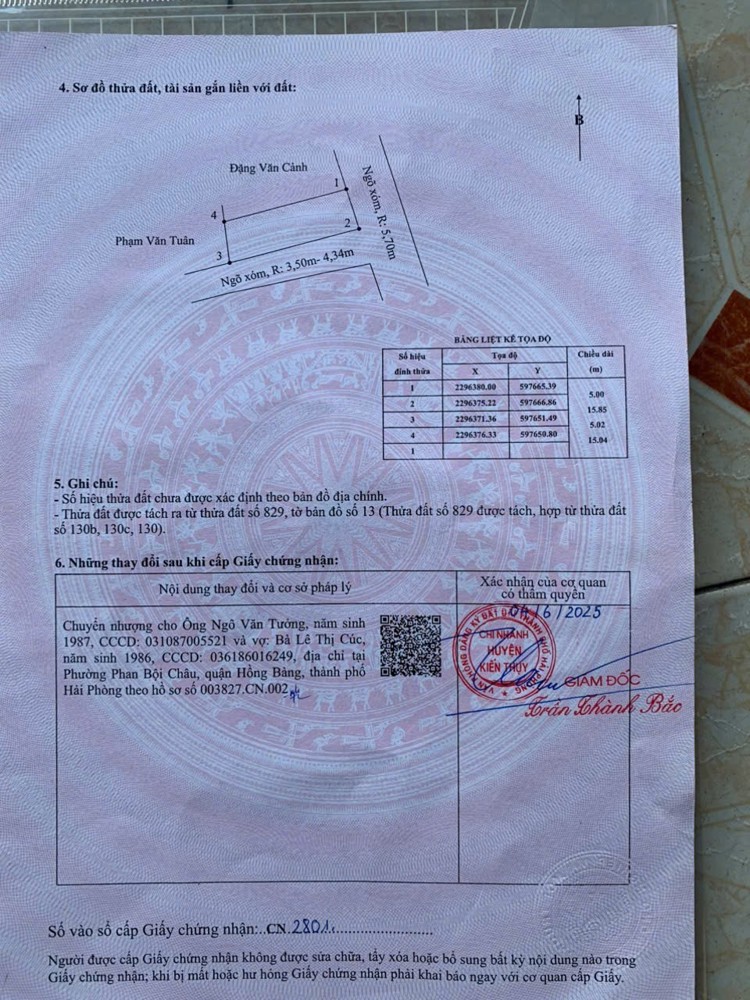 LÔ GÓC ĐOÀN KẾT MINH TÂN – 2 MẶT TIỀN ĐƯỜNG NHỰA – GIÁ HIẾM KHU KIẾN THỤY  ZALO 0567 222 555