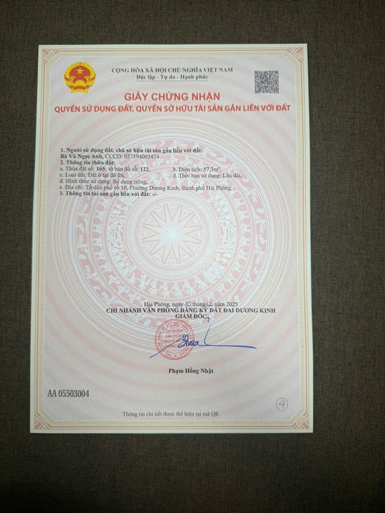 ĐẤT NGÕ Ô TÔ TƯ THỦY HÒA NGHĨA – ĐƯỜNG NHỰA TẬN NƠI – GIÁ HIẾM KHU DƯƠNG KINH  ZALO 0567 222 555