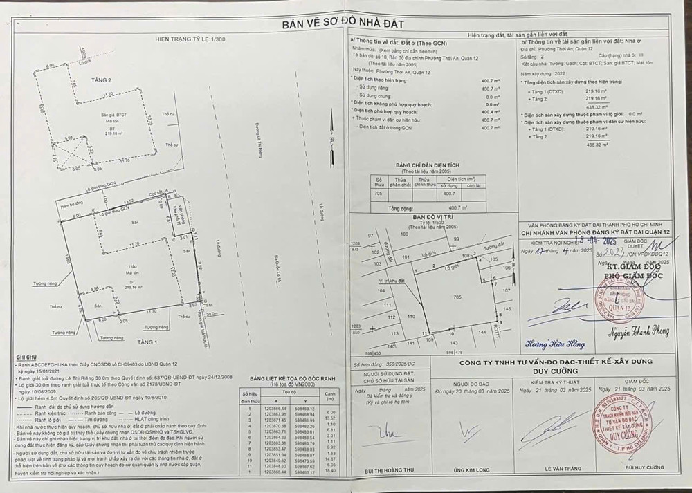 Mặt Tiền Lê Thị Riêng, Q12 – Khuôn Đất Lớn (19X20m) – Dòng Tiền 55Tr/tháng