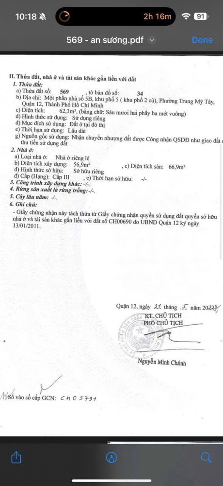 CHỐT GẤP CẶP ĐẤT NỀN TRUNG MỸ TÂY – GẦN QL22, AN SƯƠNG GIÁ TỐT