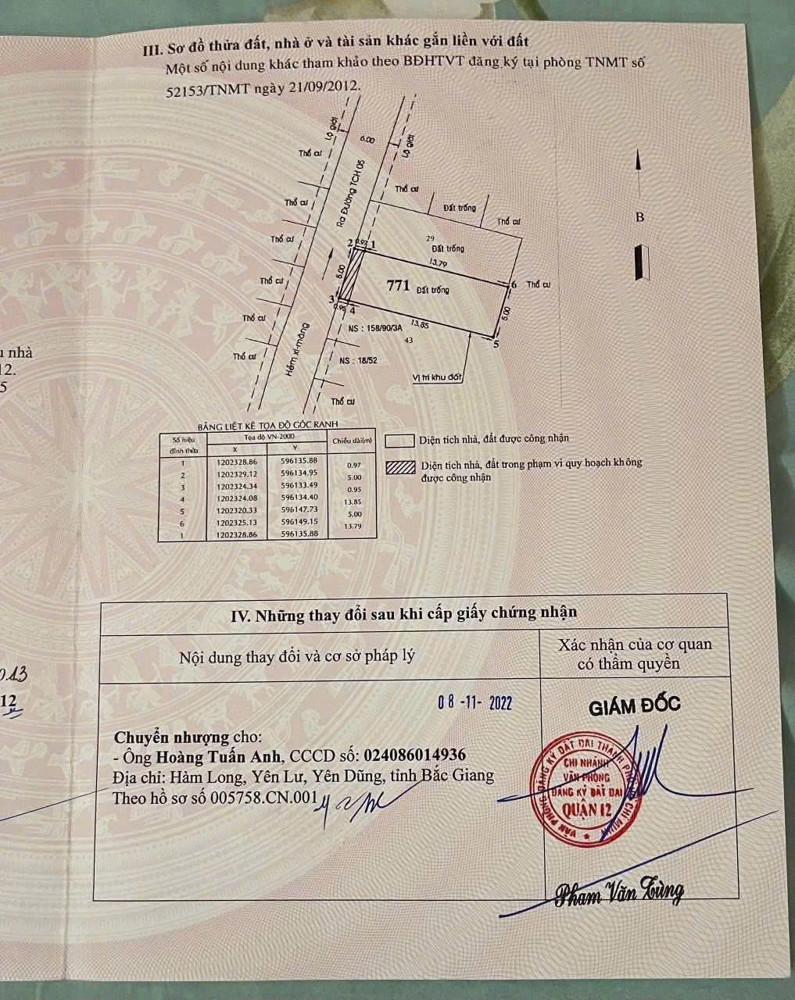 BÁN LÔ ĐẤT ĐẸP (5x15) HXH THÔNG HUỲNH THỊ HAI – QUẬN 12 GIÁ RẺ