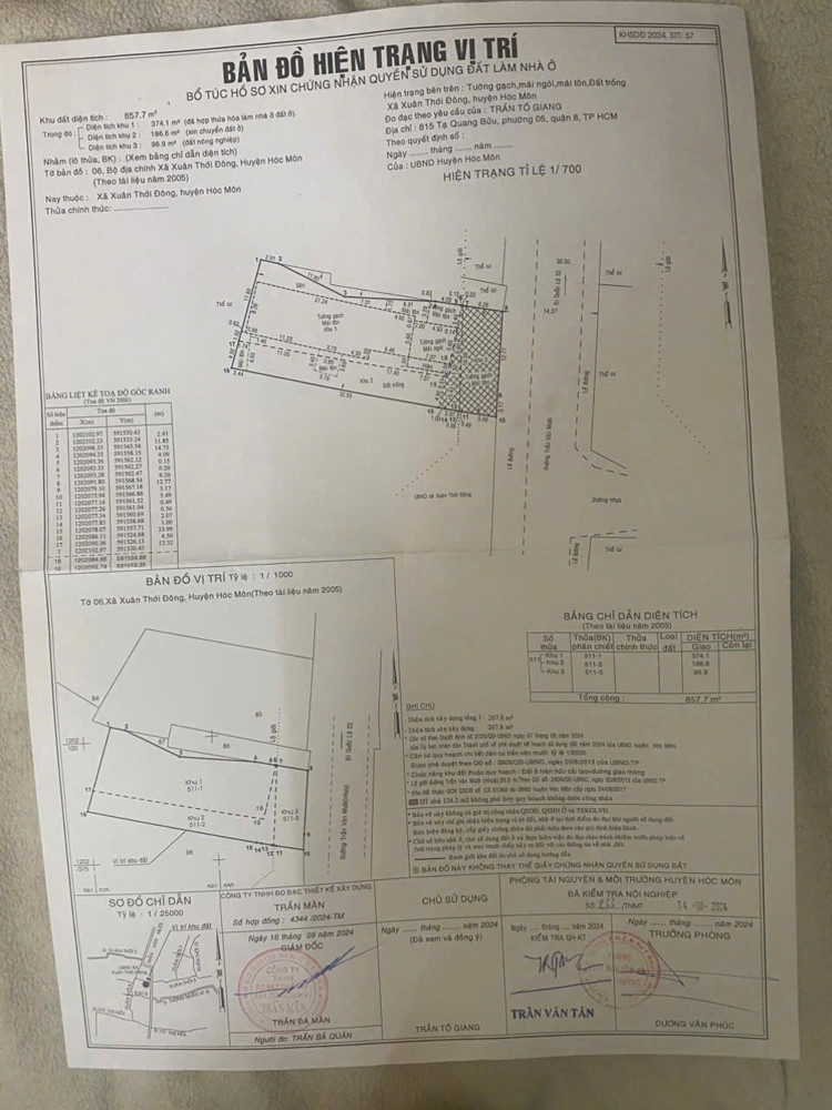 MẶT TIỀN TRẦN VĂN MƯỜI – QUỸ ĐẤT LỚN 657M² – 560M² THỔ CƯ – GIÁ TỐT 30 TỶ