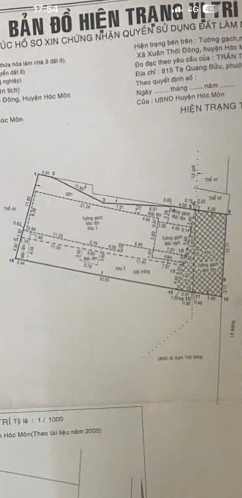 MẶT TIỀN TRẦN VĂN MƯỜI – QUỸ ĐẤT LỚN 657M² – 560M² THỔ CƯ – GIÁ TỐT 30 TỶ