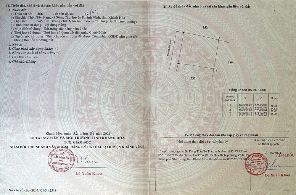 🔥 MỞ BÁN 6 LÔ ĐẤT FULL THỔ – SÔNG CẦU, KHÁNH VĨNH 🔥