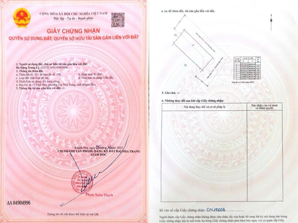 BÁN NHANH LÔ GÓC HẺM Ô TÔ HƯƠNG LỘ NGỌC HIỆP, GẦN CẦU HỘ P.NGỌC HIỆP, NHA TRANG!