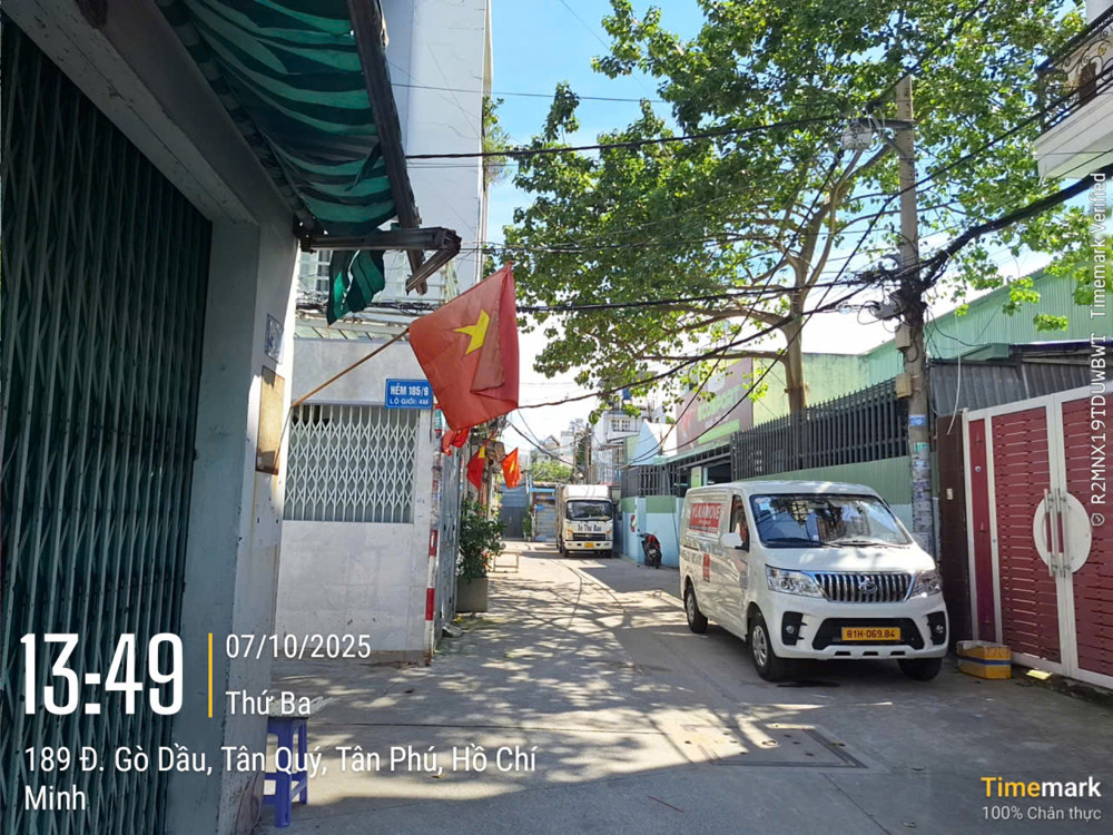 HXH Gò Dầu, Tân Phú (5.2m x 14m) 77m² x 2 tầng gần chợ Tân Hương, dòng tiền 8tr/th chỉ 6.4 tỷ