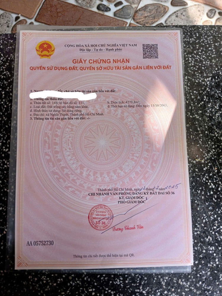 Cần Bán Lô Đất Chính Chủ. Thuộc Xã Đa Bạc. Đường Nhựa Sát Dân. Dt. 4Sao2 Giá 3T2 Hết Sổ