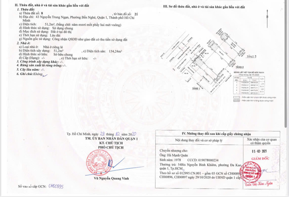 Bán Nhà Số 43 Nguyễn Trung Ngạn Quận 1 52 Tỷ