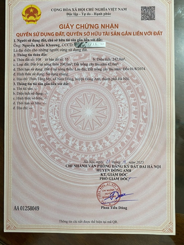 Nhà Đất Đẹp – Giá Tốt – Chính Chủ Cần Bán Nhanh Nhà Vườn Tại Xã Trung Giã (Nam Sơn, Sóc Sơn), Hn