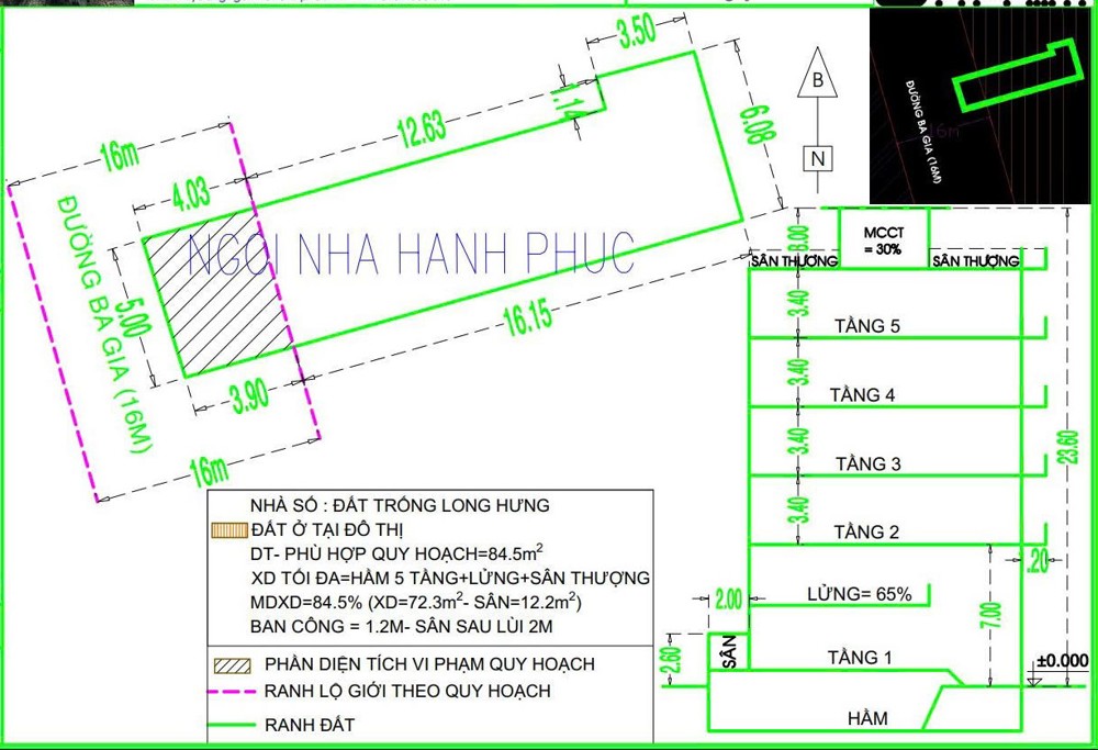 (Tin Thật 100%) Bán Đất Đẹp 104M2 Mặt Phố Ba Gia - Tặng Gpxd (7 Lầu + Hầm) - Làm Chdv/vp/ks - Hh Mg