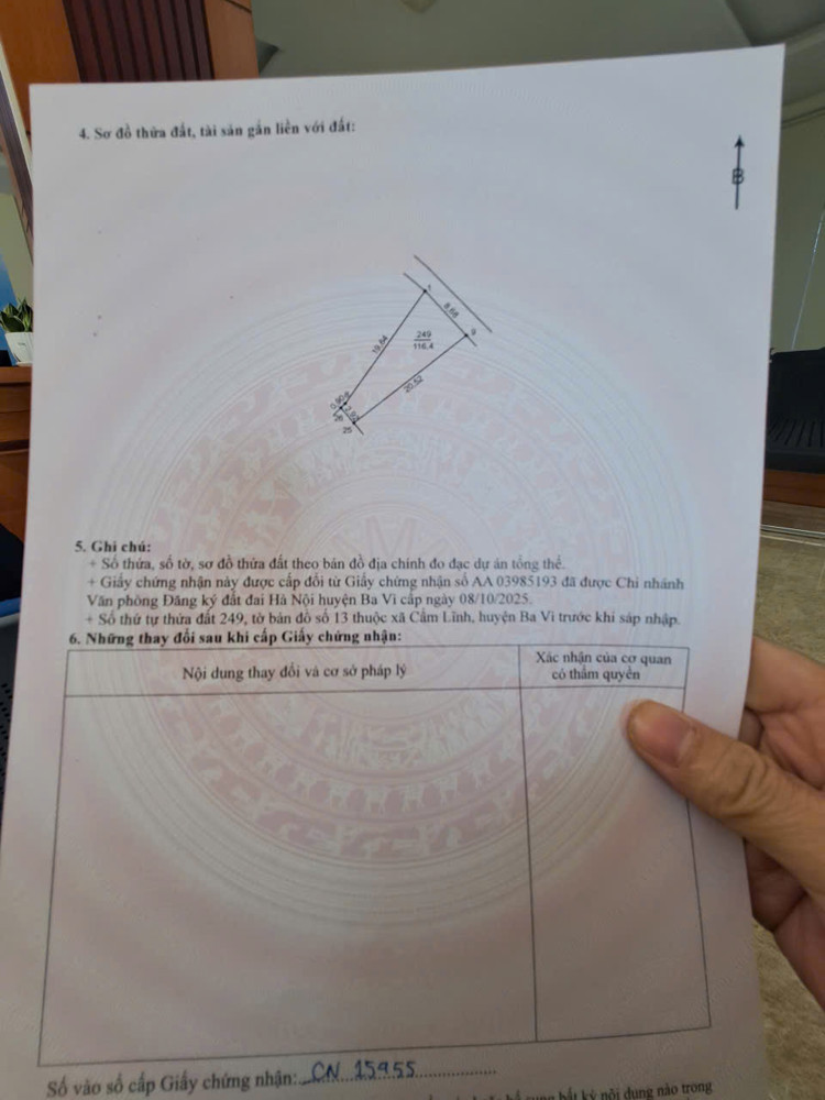 Bán Đất Câm Lĩnh, Ba Vì, Hà Nội-116M-Giá Chỉ 350 Triệu