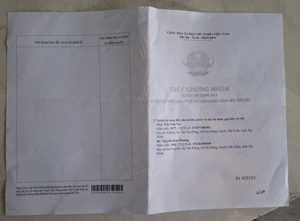 Đất Mặt Tiền Tân Châu Tây Ninh Giá 3.5 Tỷ