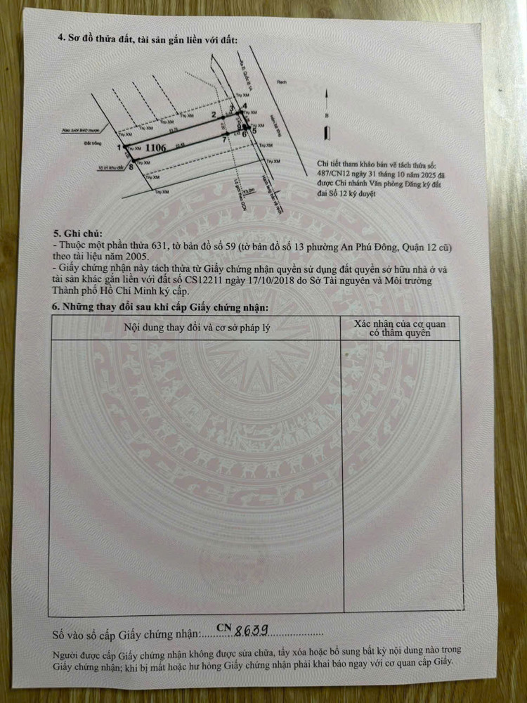 Bán 6 Lô Đất Đẹp An Phú Đông – Sổ Riêng Từng Nền – Giá Tốt Đầu Tư