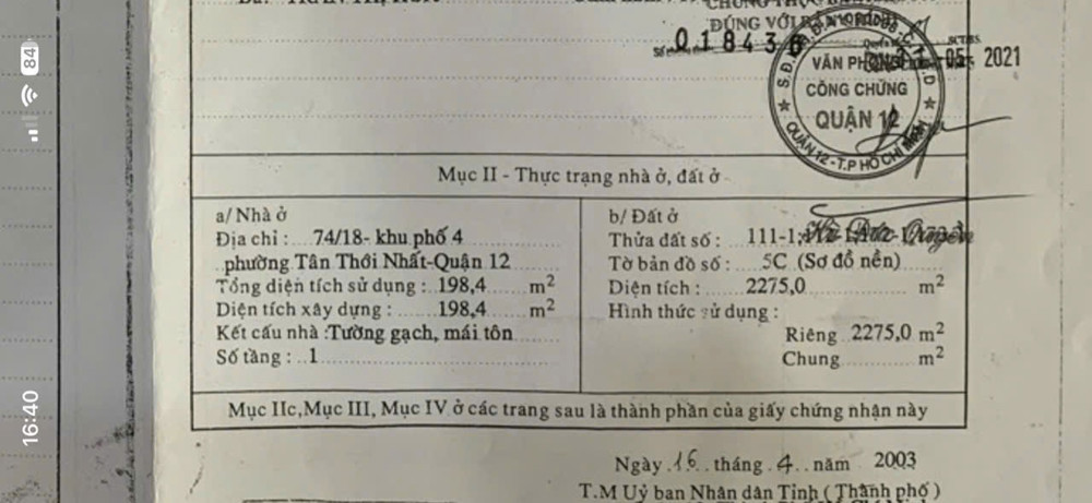 Siêu Phẩm Đất Lớn 2.275M² Mt Đường 16M Tân Thới Nhất 17 – Q12 Xe Cont Vi Vu