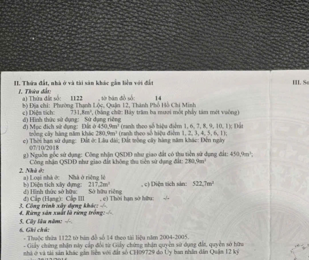 Biệt Thự Sân Vườn Thạnh Lộc 37 – 732M² – 7Pn – Chỉ 28.98 Tỷ Tl Mạnh