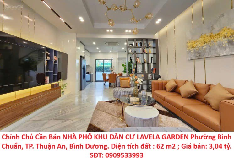 Chính Chủ Cần Bán Nhà Phố Khu Dân Cư Lavela Garden Phường Bình Chuẩn, Tp. Thuận An, Bình Dương