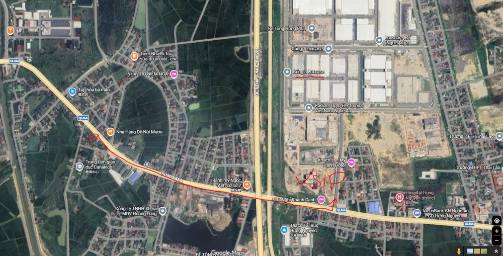 Chính Chủ Cần Bán Đất Mặt Đường Quốc Lộ 46, Xóm 8 Xã Hưng Đạo, Huyện Hưng Nguyên, Tỉnh Nghệ An