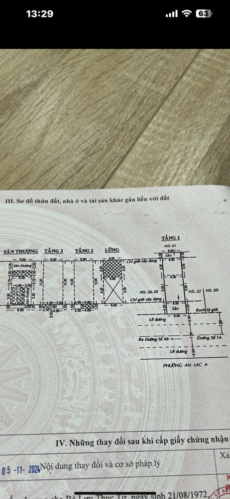 Giá Tốt: Bán Nhà 126M2, 3Lầu, 4Pn Mặt Tiền- 24 Đường Số 1A, P.bình Trị Đông B, Q.bình Tân, Hcm