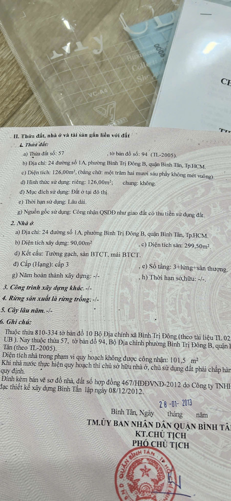 Giá Tốt: Bán Nhà 126M2, 3Lầu, 4Pn Mặt Tiền- 24 Đường Số 1A, P.bình Trị Đông B, Q.bình Tân, Hcm