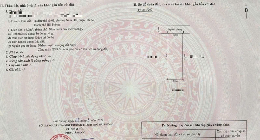 Bán Đất Nam Hải – Quận Hải An, Hải Phòng Gần Đường Bùi Viện