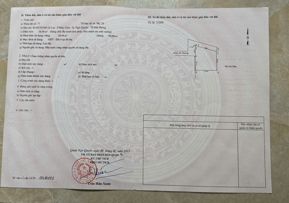 Bán Nhà 2 Tầng Gốc Dân Xây Chắc Chắn Tại Lê Lai – Ngõ 270 Lê Lai, Gần Cầu Hoàng Gia