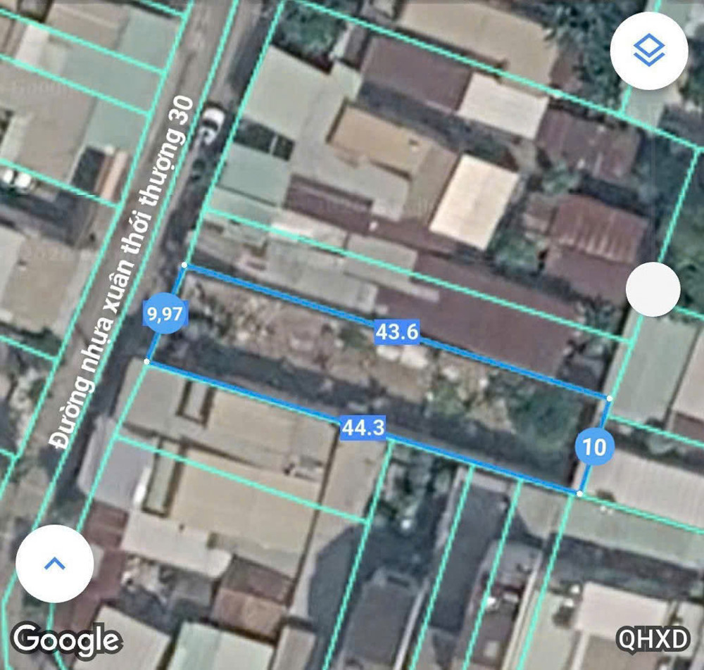 Mặt Tiền Xuân Thới Thượng 30 – Ngang 10M – Cách Phan Văn Hớn 260M