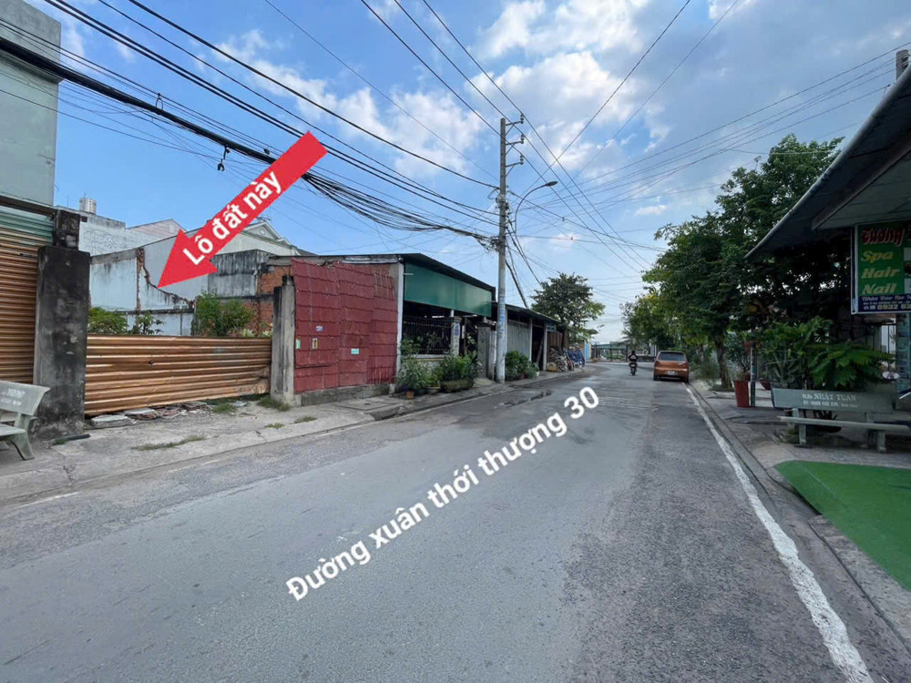 Mặt Tiền Xuân Thới Thượng 30 – Ngang 10M – Cách Phan Văn Hớn 260M