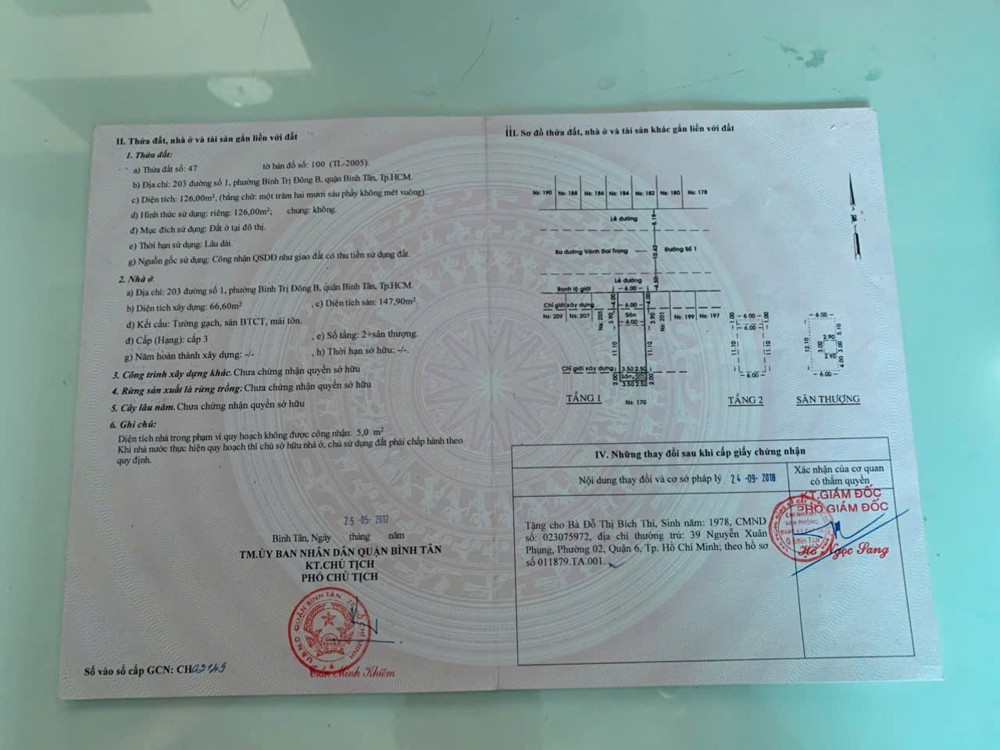 Chính Chủ Cần Bán Nhanh Lô Đất Tặng Kèm Nhà Cấp 4 Tại Quận Bình Tân, Tp Hcm