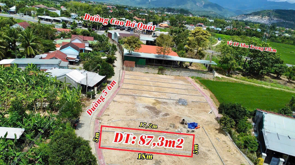 Bán Đất Nền Diên Hòa , Khánh Hòa , Giá F0 Cực Tốt - Chỉ 100M Ra Quốc Lộ 27C