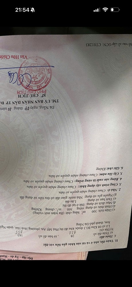 Chính Chủ Cần Bán Lô Đất Tại Kđt Phú Mỹ An, Đường Vùng Trung 10, P. Hòa Hải, Q.ngũ Hành Sơn, Đà