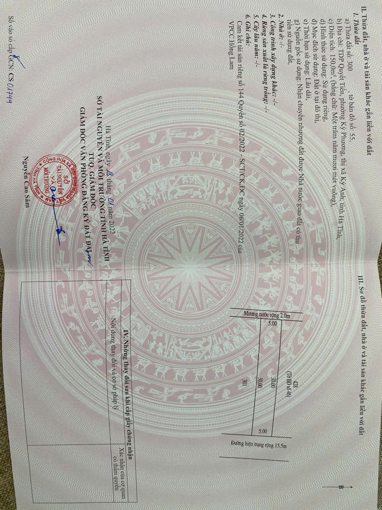 Chính Chủ Bán 150M2 Đất Odt Sổ Hồng Ngay Đường Tránh Mặt Tiền Ql1a-Kỳ Anh-Hà Tĩnh