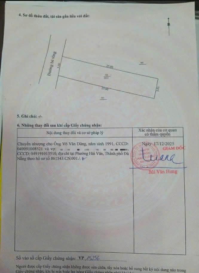 Đất Đẹp - Giá Tốt - Chính Chủ Cần Cần Bán Đất Tại Xuân Phú ( Hòa Sơn Cũ ), Phường Hòa Khánh, Tp