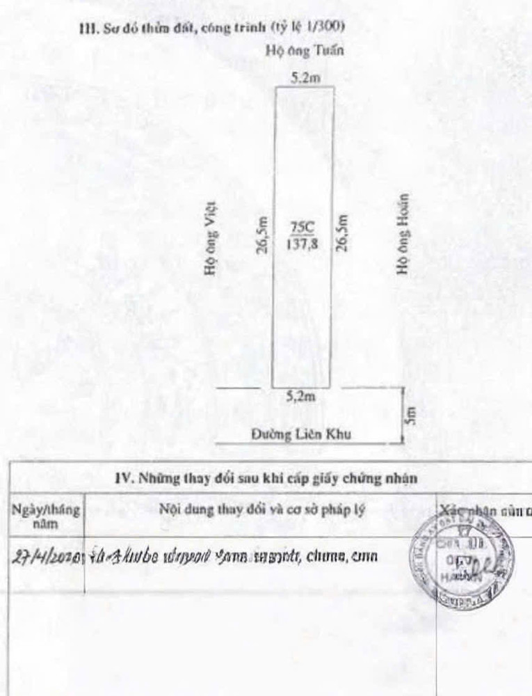 Đất Mặt Đường Thư Trung - 138M - Mặt Tiền 5.2M - Đường 5M - Giá Cực Tốt