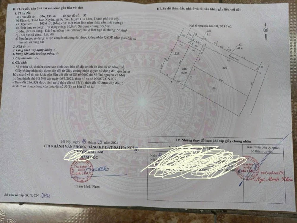 Chính Chủ Cần Bán 50 M2 Đất Đa Tốn, Giá Nhỉnh 4 Tỷ, Lh 0985865658