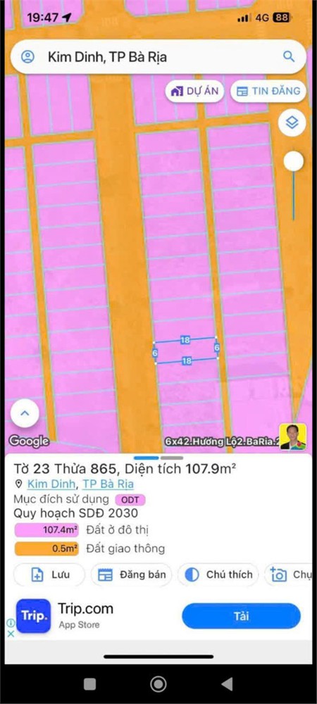 Đất Đẹp- Giá Tốt- Cần Bán Nhanh Đất Tại Phường Kim Dinh, Tp Bà Rịa ,Vũng Tàu