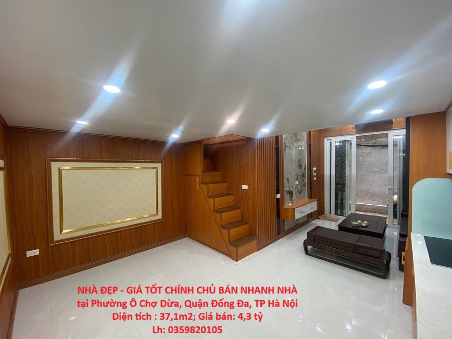 Nhà Đẹp - Giá Tốt Chính Chủ Bán Nhanh Nhà Tại Phường Ô Chợ Dừa, Quận Đống Đa, Tp Hà Nội