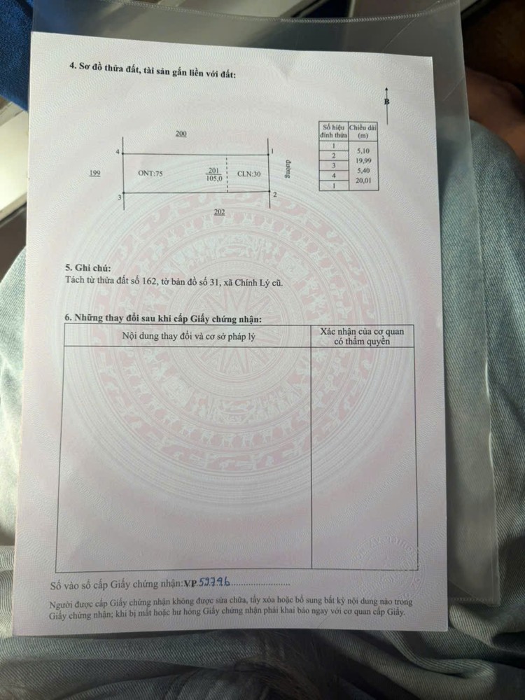 Bán Nhanh 2 Lô Đất Cạnh Khu Đấu Giá Xã Chính Lý, Huyện Lý Nhân, Tỉnh Hà Nam